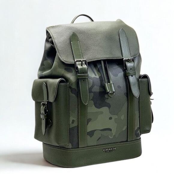 Coach Hudson Backpack C9968 Camo Print Leather NWT Rare MSRP $698 - Picture 1 of 9